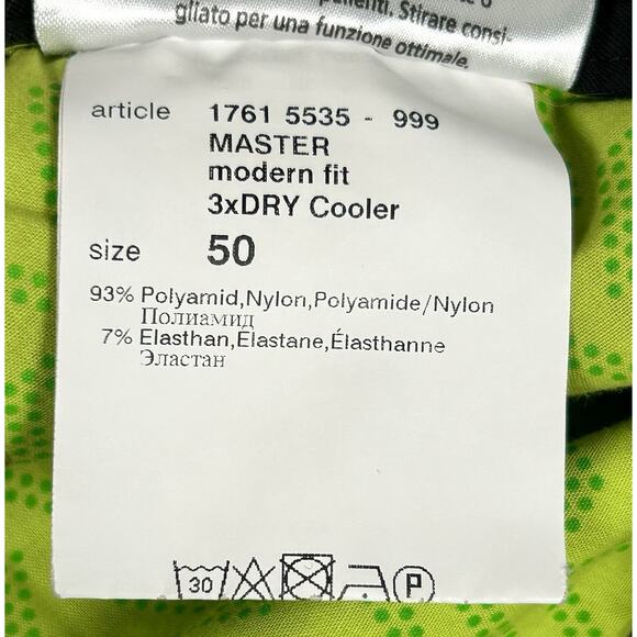 Alberto Golf Shorts Mens 34 US (50 EU) Black Master Modern Fit Performance 3XDRY - Picture 7 of 9